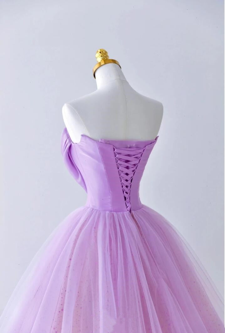 Light Purple Bar Mitzvah Dress Elegant Party Dress Sleeveless Prom Dress Classic Prom Dress