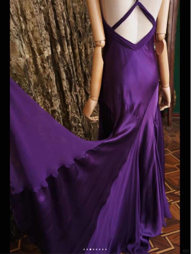 Purple Strap Sweetheart Neckline Beaded Mermaid Prom Dress Party Dress