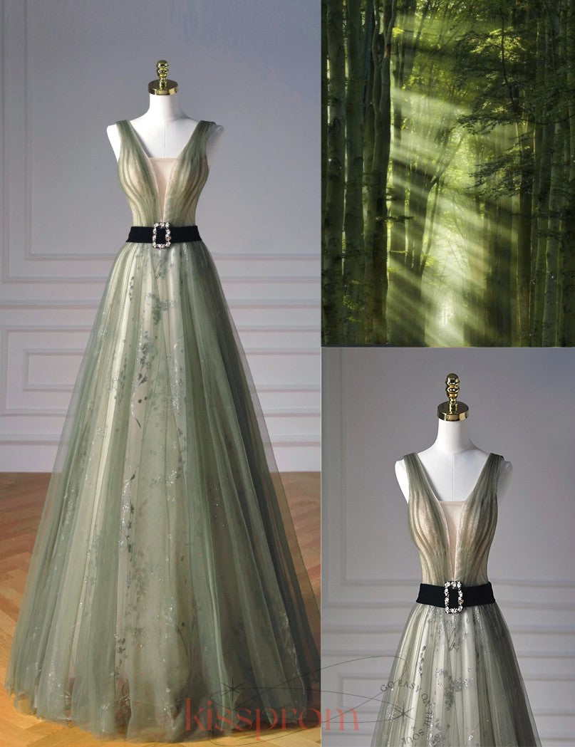 Mint green tulla collar prom dress elegant ladies evening dress party dress