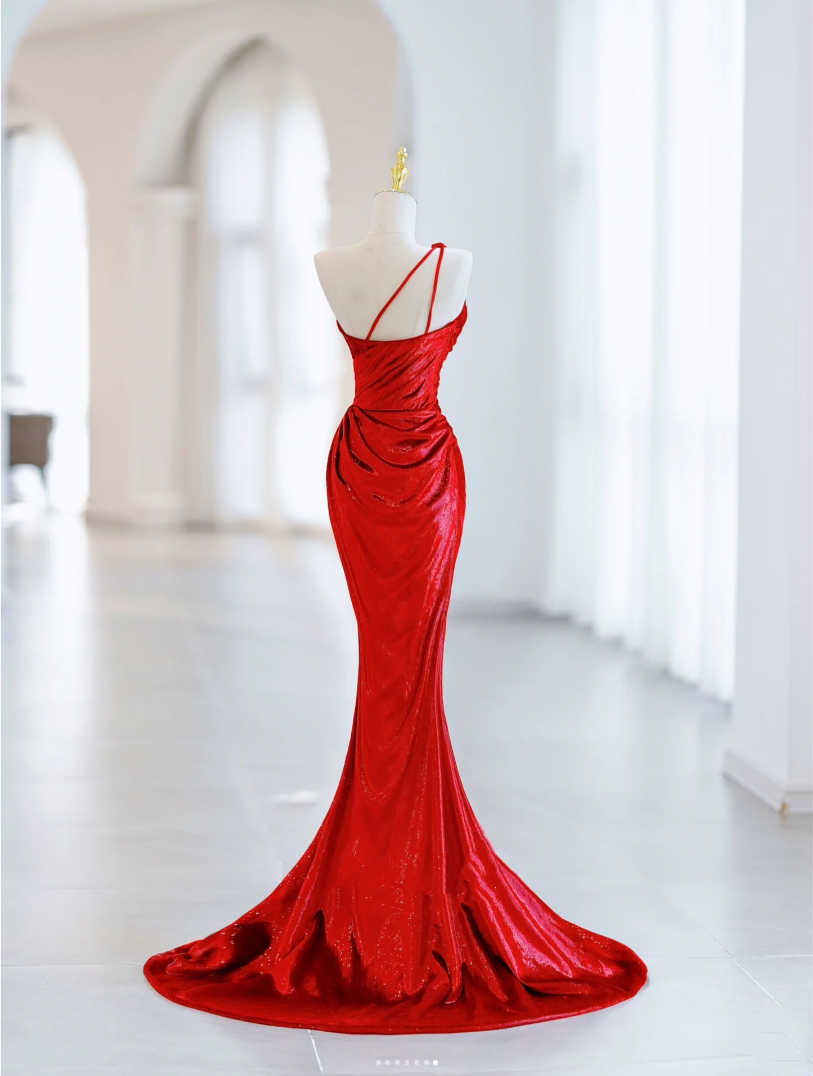 Sexy Women's Dresses, Celebration Red Dresses, Spaghetti Straps, Empire Slit, Prom Dresses Banquet Dresses Party Dresses Birthday Dresses