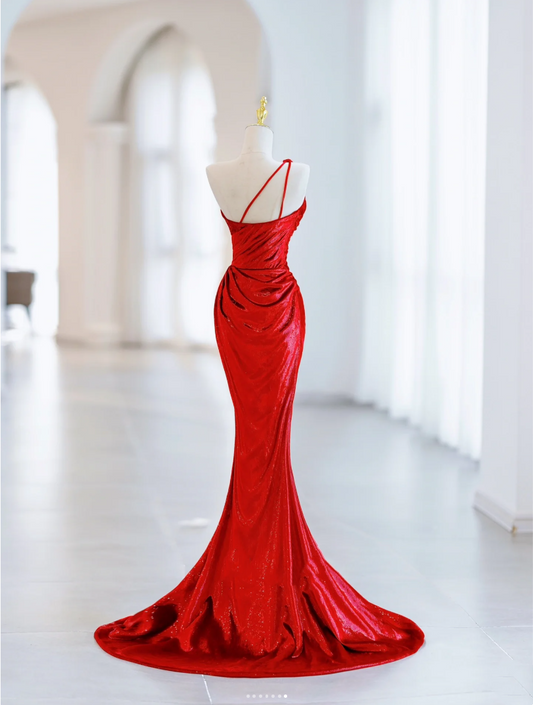 Sexy Women's Dresses, Celebration Red Dresses, Spaghetti Straps, Empire Slit, Prom Dresses Banquet Dresses Party Dresses Birthday Dresses