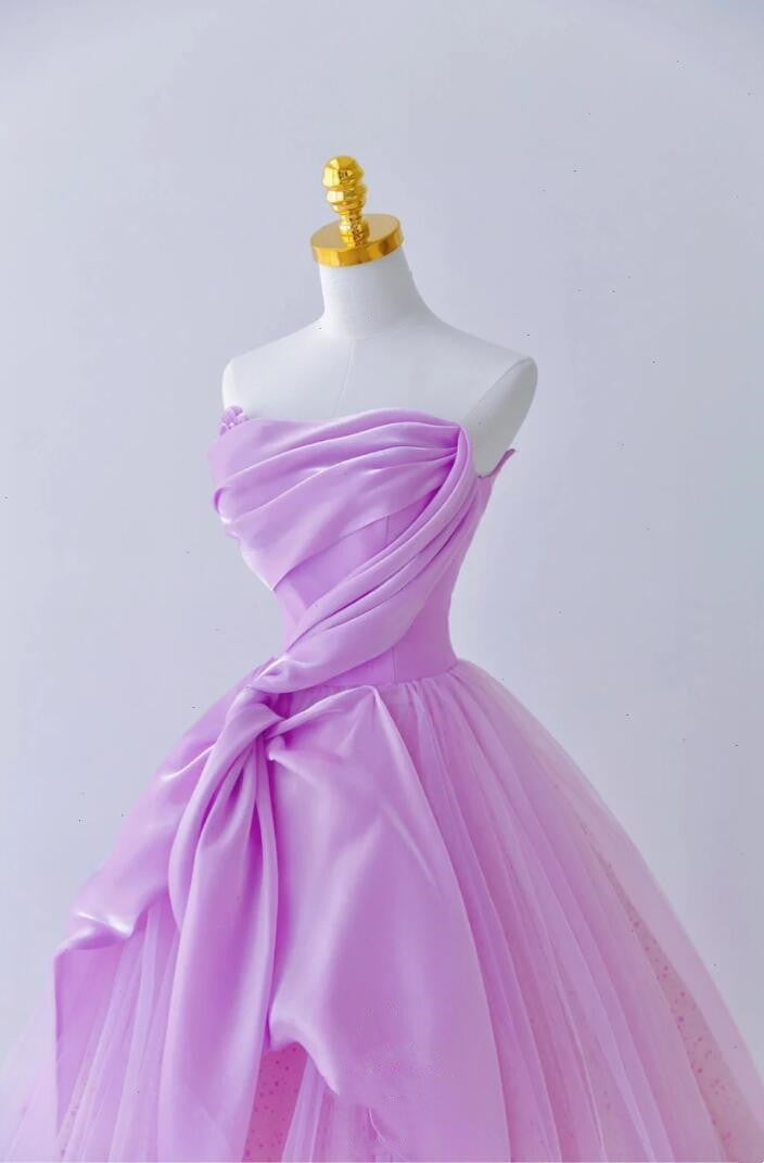 Light Purple Bar Mitzvah Dress Elegant Party Dress Sleeveless Prom Dress Classic Prom Dress