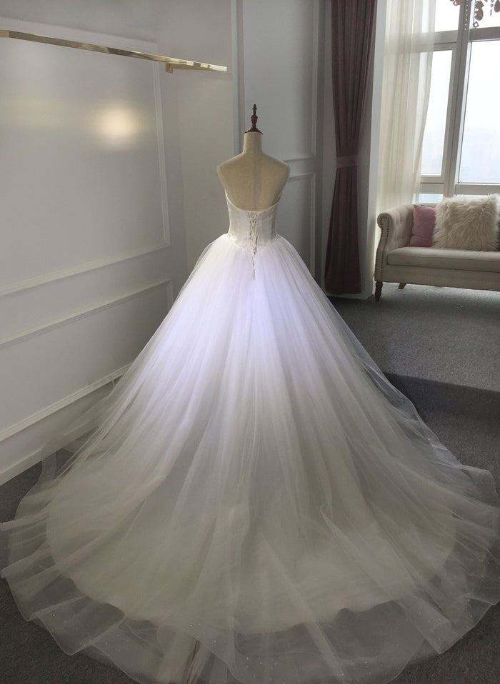 Rich Empire Waist Wedding Dress and Puffy Dress Bridal Wedding Dress