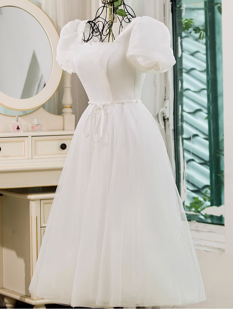 French mesh simple princess wedding banquet dress