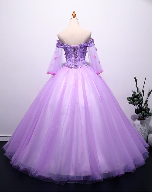 Luxury Purple Princess Ballgown Evening Dress Party Dress Banquet Special Occasion Dress